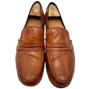 Cole Haan Mens Brown Leather Penny Loafers Moccasins 10.5 Preppy Driver Vtg